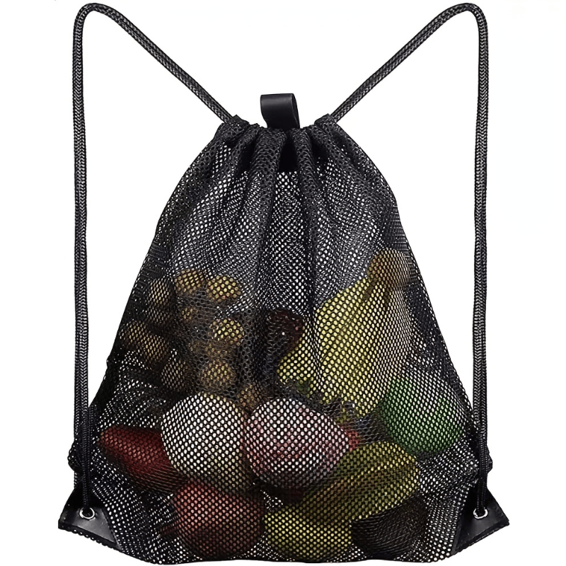 Reusable Produce Bag - Tas Ransel Tali Serut Berbahan Jaring