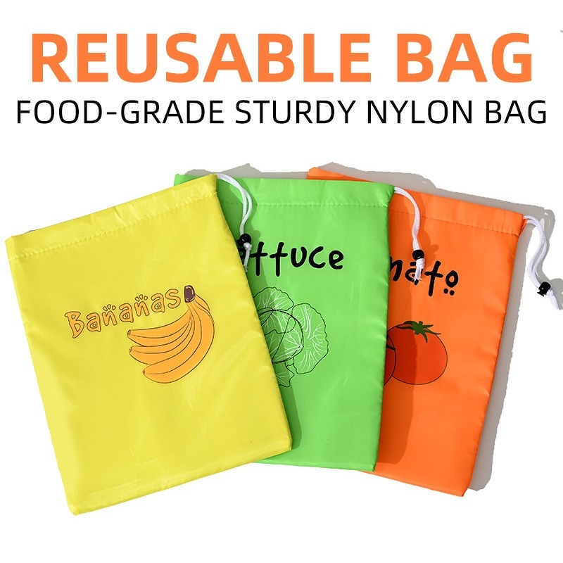 Reusable Produce Bag - Tas Penyimpanan Untuk Buah dan Sayuran,