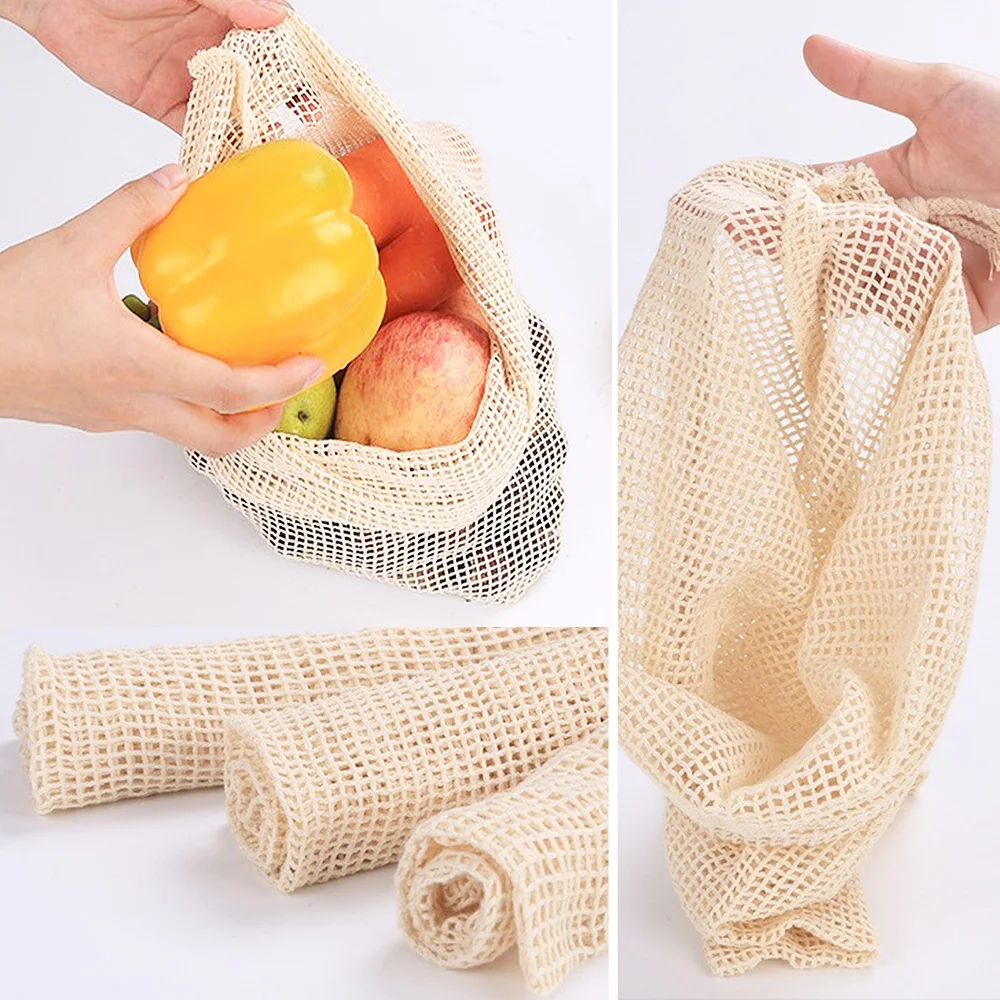 3 6 10Pcs Reusable Memproduksi - Reusable Produce Bag ulasan dan harga